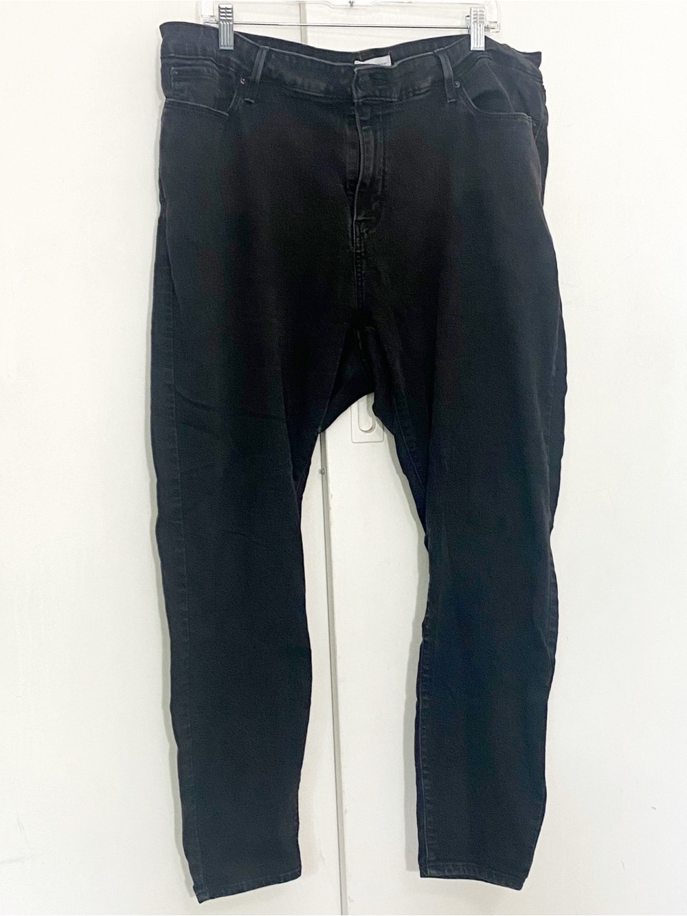 Signature by Levi Strauss Mid Rise Black Slim Straight Jeans 22